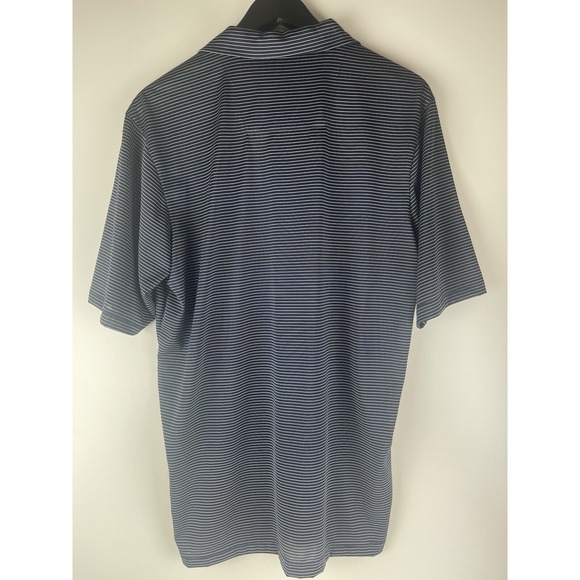 Men's Navy And White Stripped Antigua‎ U of A Polo Size Medium - Picture 2 of 4